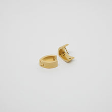 V-Hoop Earrings in matt Gold plated onto Stainless Steel