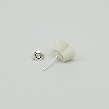 Small Frangipani Flower on 925 solid Sterling Silver studs