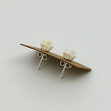 Extra Small Rose Flower on 925 solid Sterling Silver studs